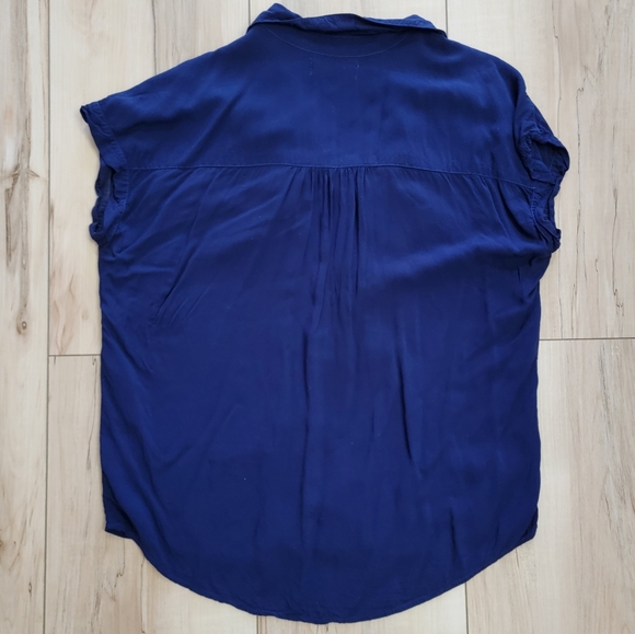 Navy Blue Blouse by Velvet - Size Small - Picture 2 of 5
